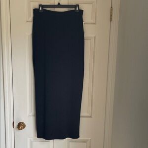Classiques Entier Elegant Pull Up Dark Heather Grey Maxi Skirt, Size M